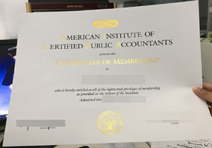 AICPA Certificate sample