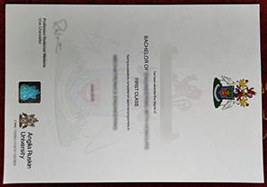 Anglia Ruskin University copy diploma