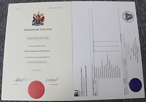 Buy fake Bournemouth University diploma and transcript