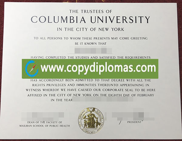 Columbia University degree