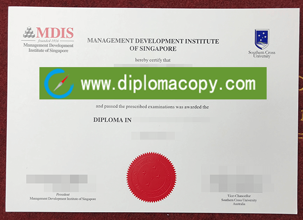 Management Development Institute of Singapore certificate