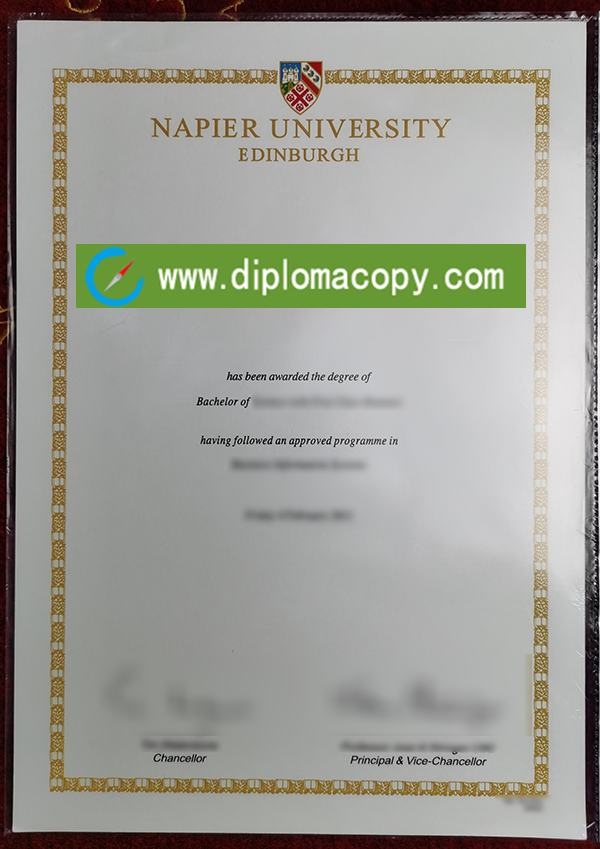 fake degree of Edinburgh Napier university