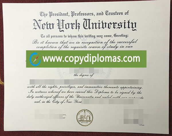 New York University diploma