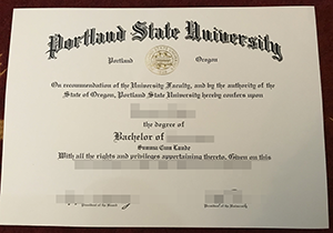 Portland State University diploma