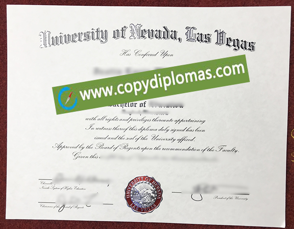 UNLV diploma