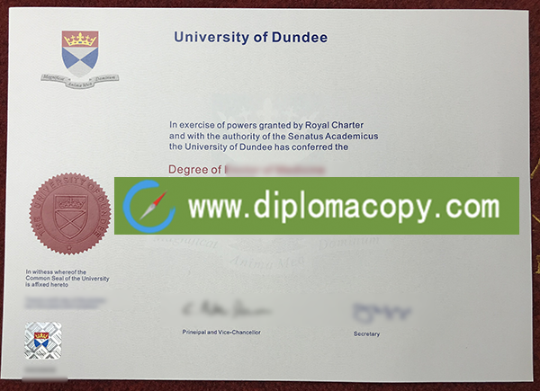 custom University of Dundee degree in UK