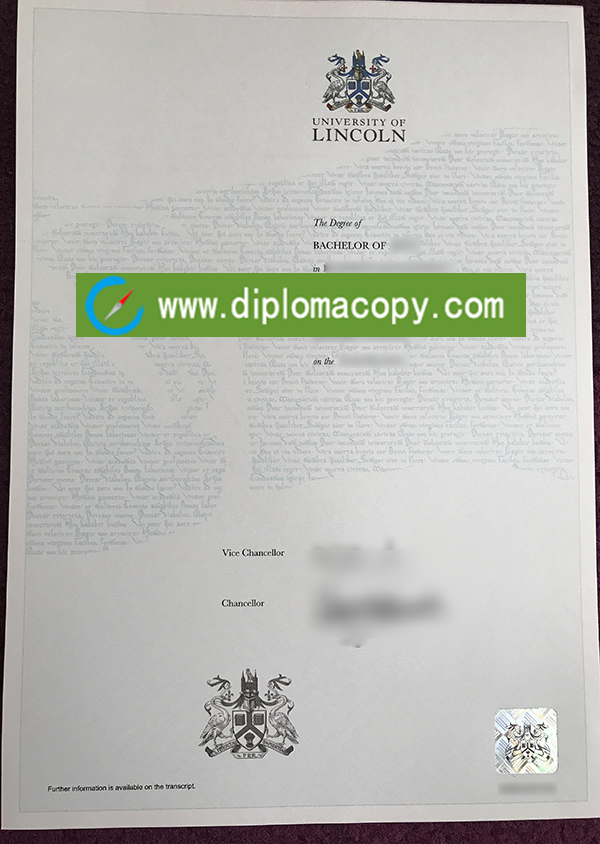 Buy fake University of Lincoln diploma