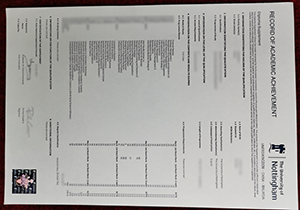 Buy fake University of Nottingham transcript