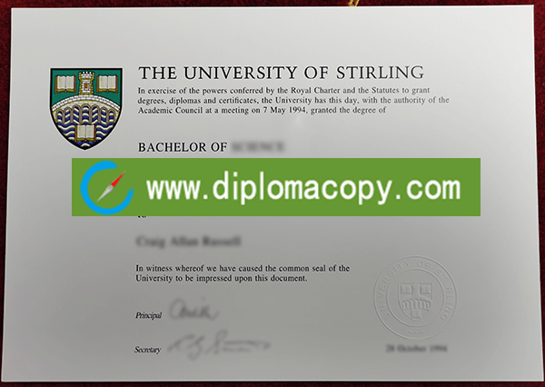 how to get University of Stirling Degree from UK