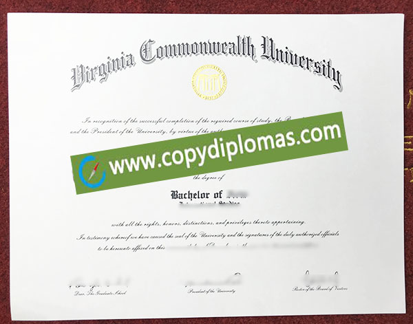 Virginia Commonwealth University diploma