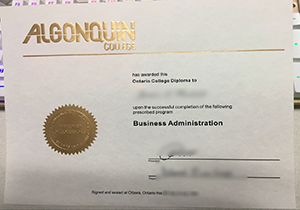 Algonquin College diploma