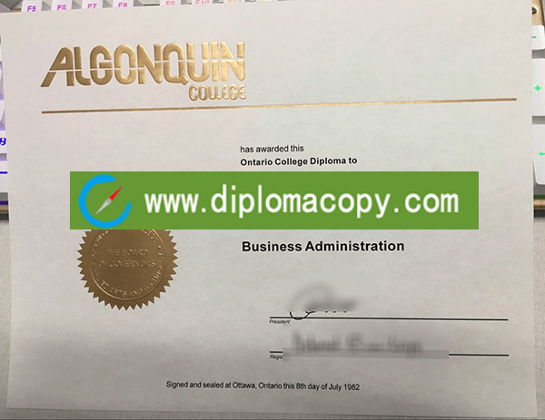 Algonquin College diploma