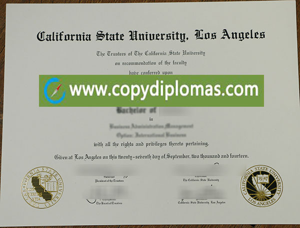 CSULA diploma 