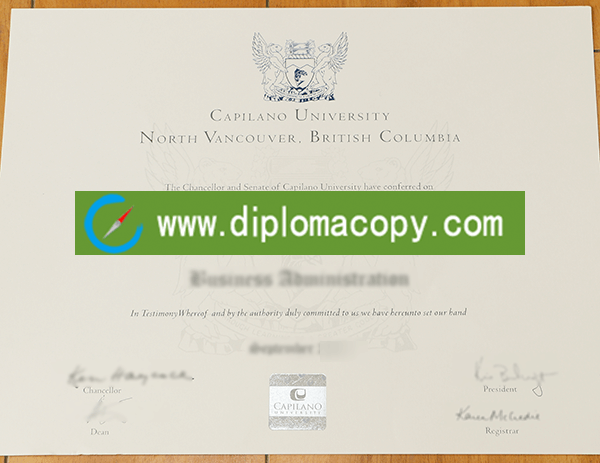 Capilano University diploma