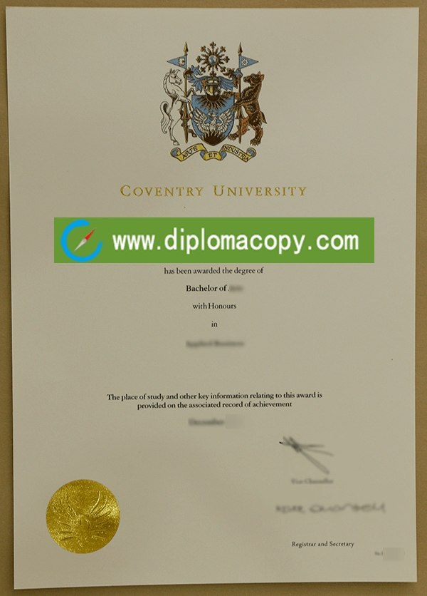 Buy fake Coventry University degree