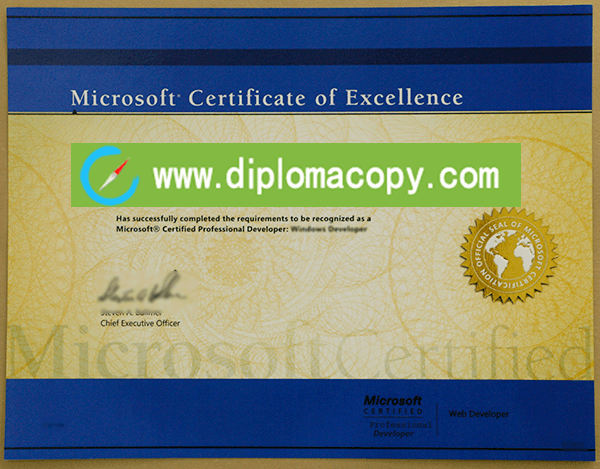 Microsoft Certificate