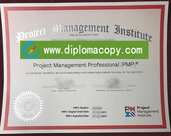 Buy fake PMP certificate