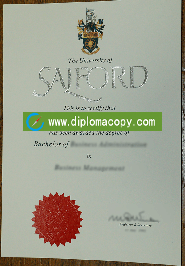 University of Salford diploma