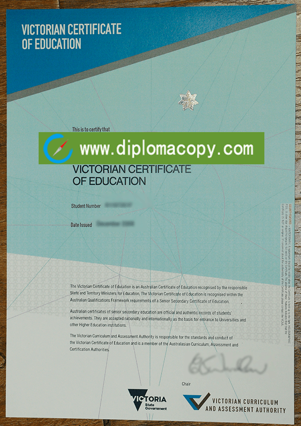 fake VCE certificate sample