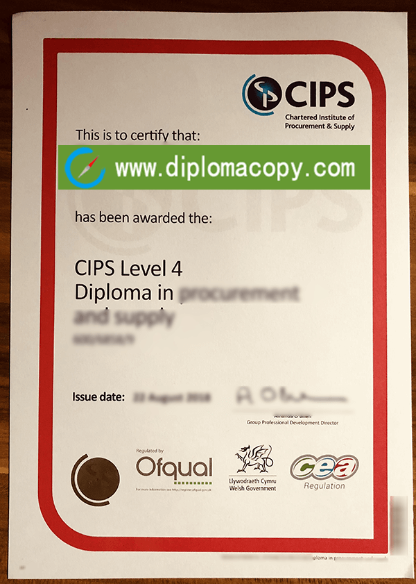 Buy fake CIPS level 4 diploma