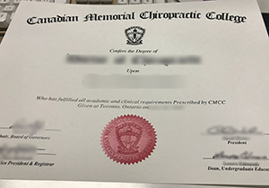 Canadian Memorial Chiropractic College fake diploma for sale