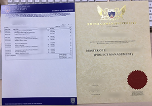 Edith Cowan University copy diploma and transcript