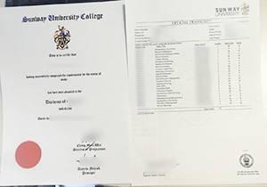 Sunway University fake diploma, Sunway college fake transcript