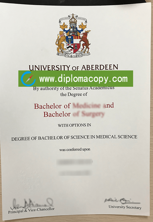 University of Aberdeen diploma