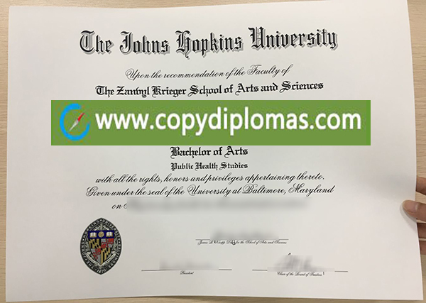 Johns Hopkins University degree