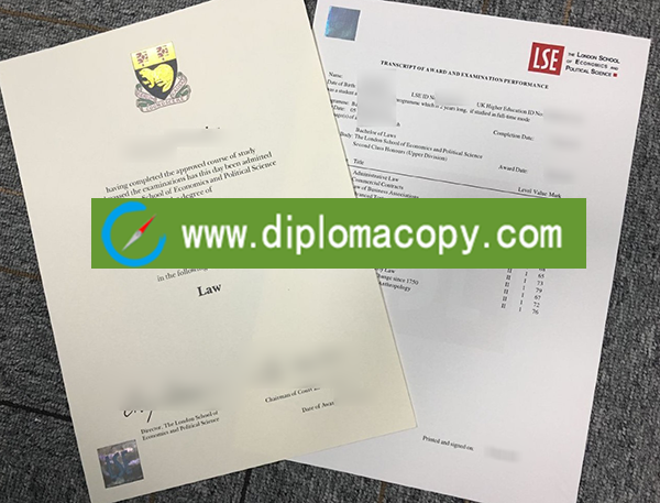 LSE diploma, LSE transcript