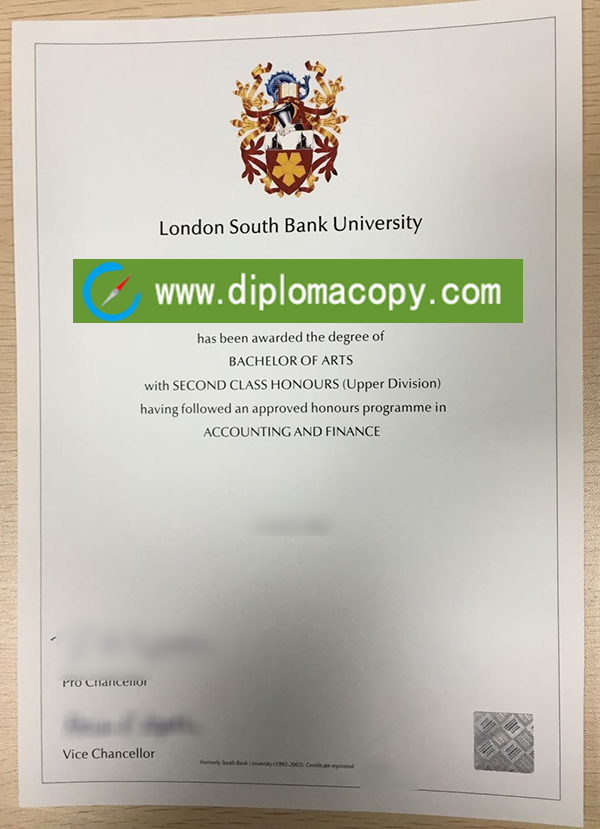 London South Bank University degree