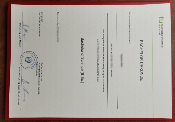 TU Dortmund diploma