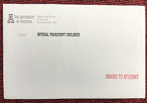 University of Arizona fake transcript envelope for sale