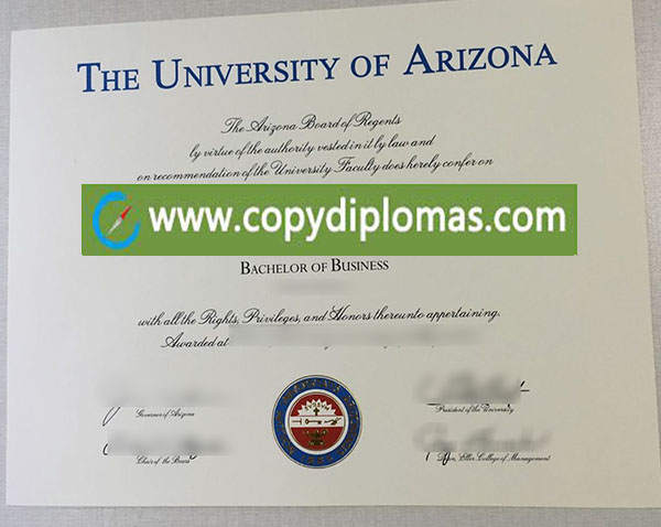 University of Arizona diploma