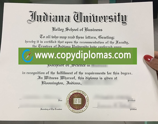 Indiana University diploma