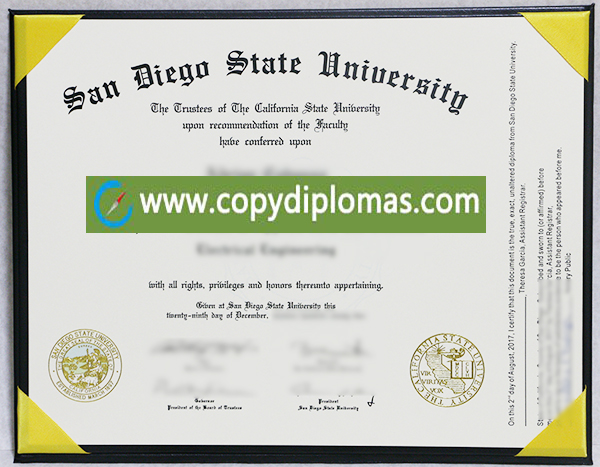 SDSU diploma