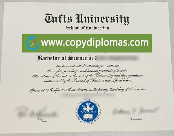 Tufts University diploma