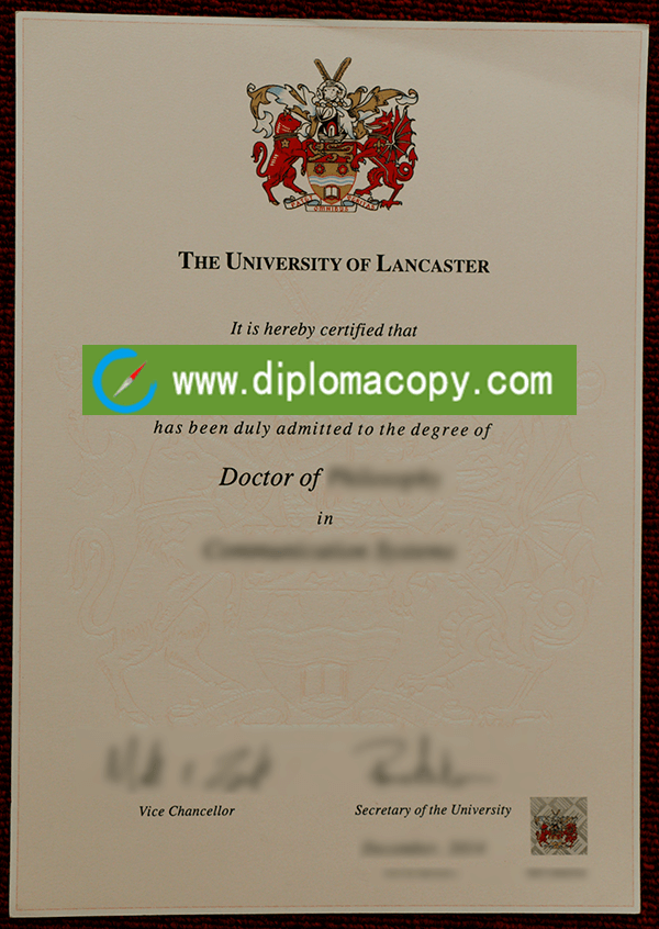 University of Lancaster diploma