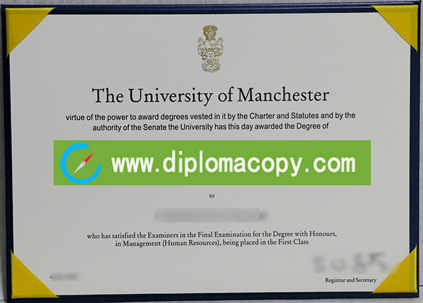 University of Manchester diploma