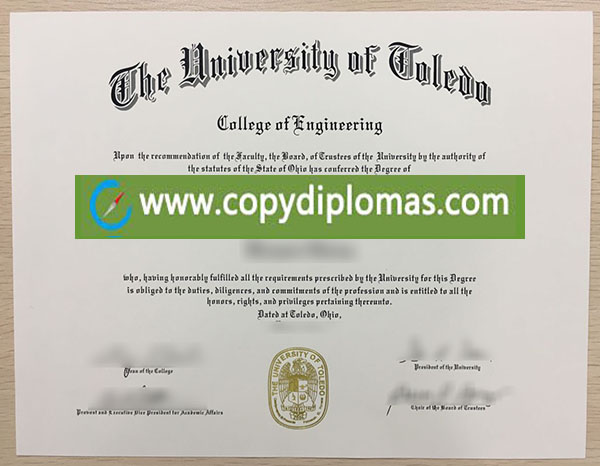 University of Toledo diploma