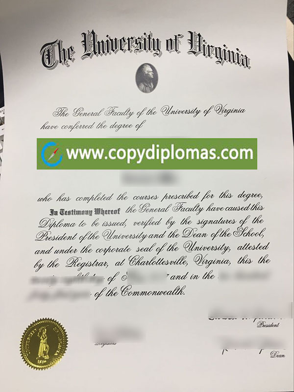 University of Virginia diploma