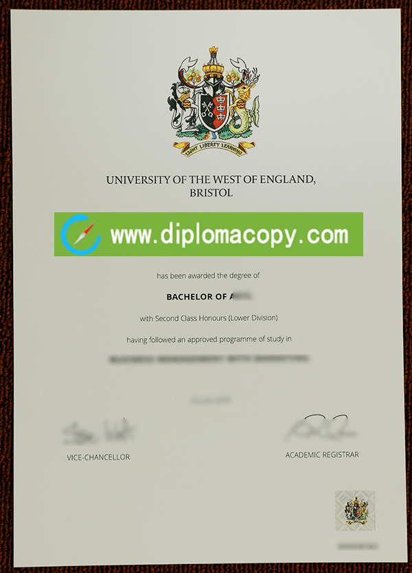 UWE Bristol diploma