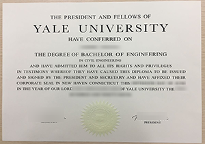 Yale University diploma