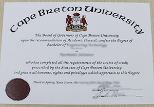 buy fake Cape Breton University degree