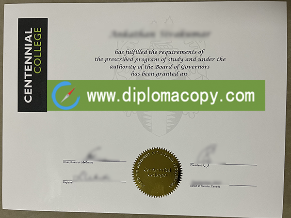 Centennial College diploma, buy fake Centennial College degree