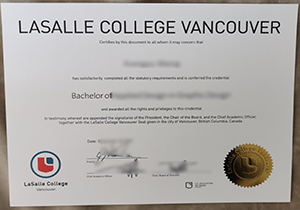 buy fake Lasalle College Vancouver degree