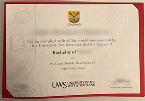 buy fake University of the West of Scotland degree