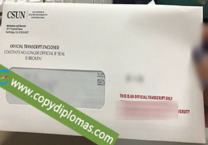 CSUN transcript envelope