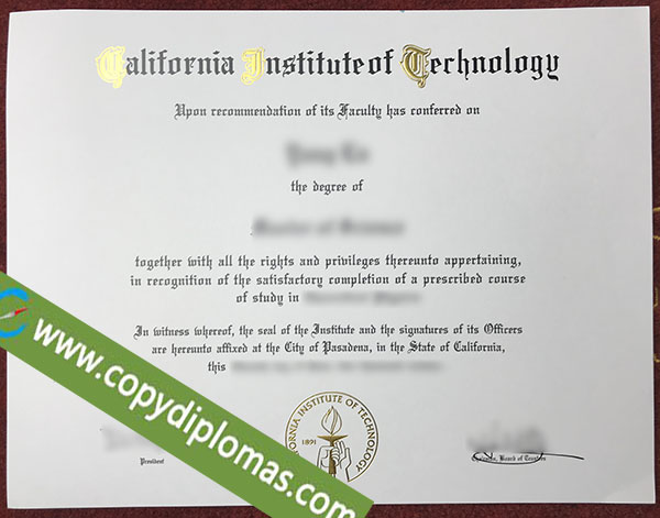 California Institute of Technology degree