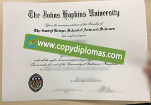 Johns Hopkins University degree